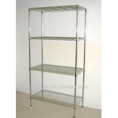 RFY-HW11: Office Heavy-duty Chrome Wire Shelf 200~250kg/tire in 4tire wire piece